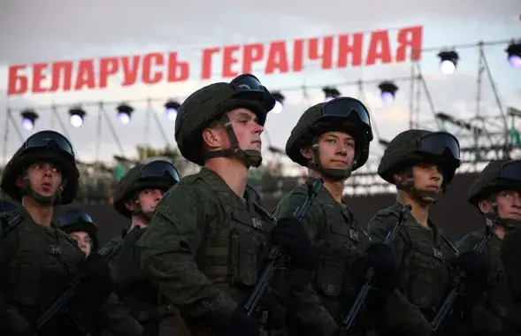 Белорусские военные на параде 3 июля 2019 года / Еврорадио