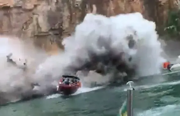 5 чалавек загінулі, каля 20 лічацца прапаўшымі без вестак / скрыншот з відэа&nbsp;