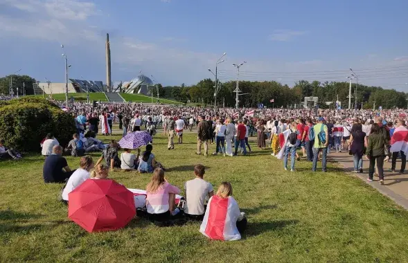 На маршы ў Мінску / Еўрарадыё