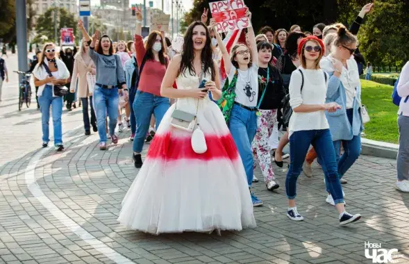 Инна Зайцева на одной из летних женских акций