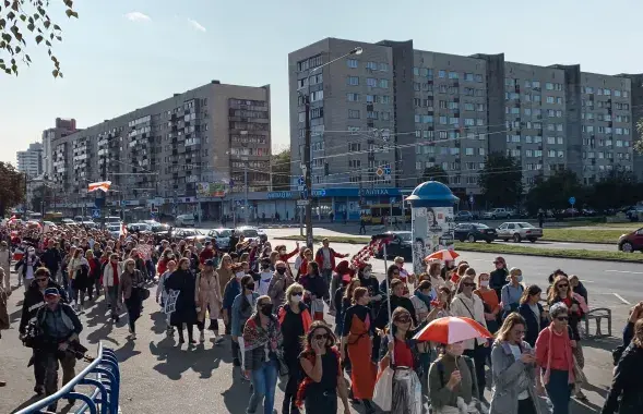 Жаночы марш у Мінску / Еўрарадыё
