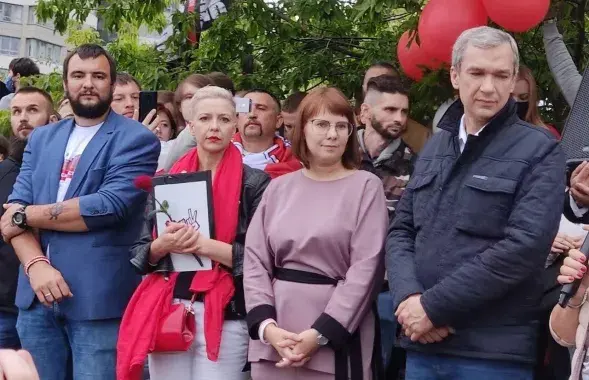Члены президиума Координационного совета &mdash; Сергей Дылевский (уехал из Беларуси), Мария Колесникова (за решёткой), Ольга Ковалькова и Павел Латушко (уехали из Беларуси)