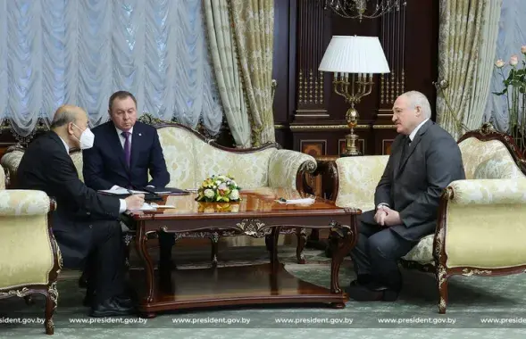 Aliaksandr Lukashenka met&nbsp;with Chinese Ambassador to Belarus Xie Xiaoyun / president.gov.by