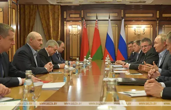 Аляксандр Лукашэнка і Уладзімір Пуцін / З архіву БЕЛТА​