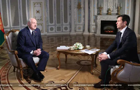 Александр Лукашенко во время интервью CNN / president.gov.by