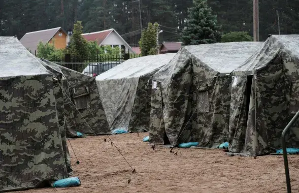 Адзін&nbsp;з цэнтраў для прыёму нелегальных мігрантаў у Літве​&nbsp;/ Reuters