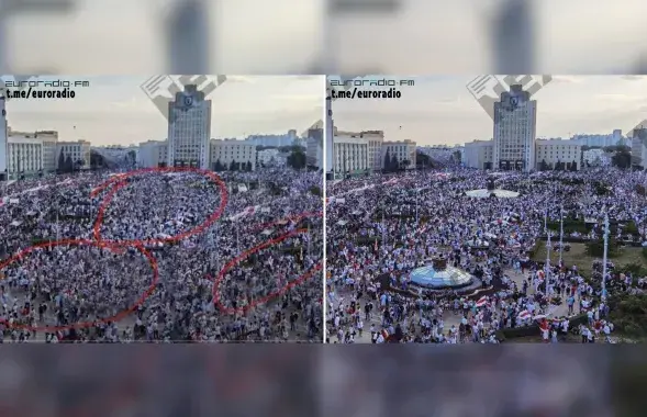 Screenshot from BesogonTV show and the original image