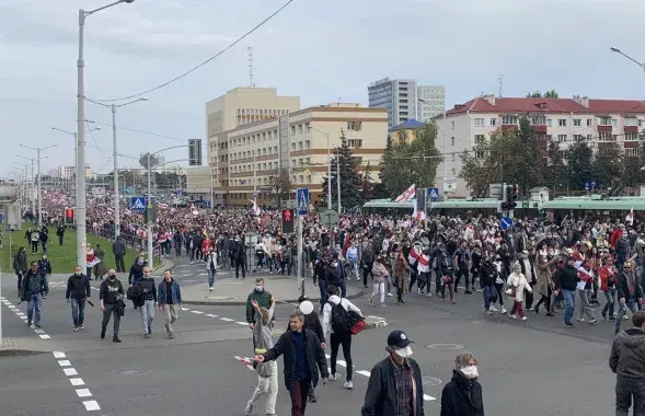 Минский марш 4 октября / Еврорадио​