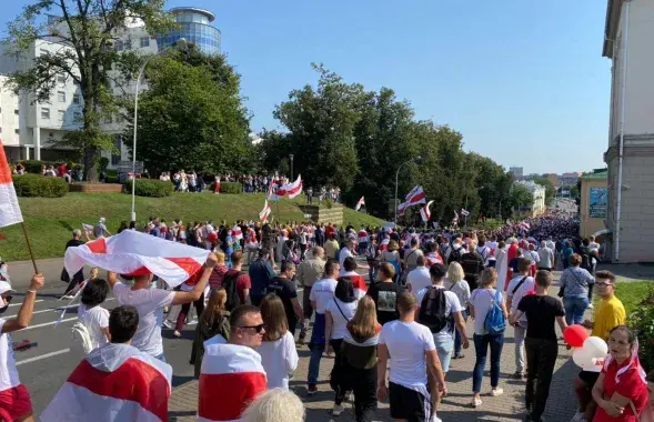 Шествие в Минске 30 августа / Еврорадио​