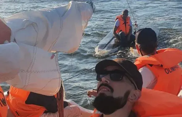 Курсанты клуба "Дарога да мора" дапамаглі польскім яхтсменам / фота клуба
