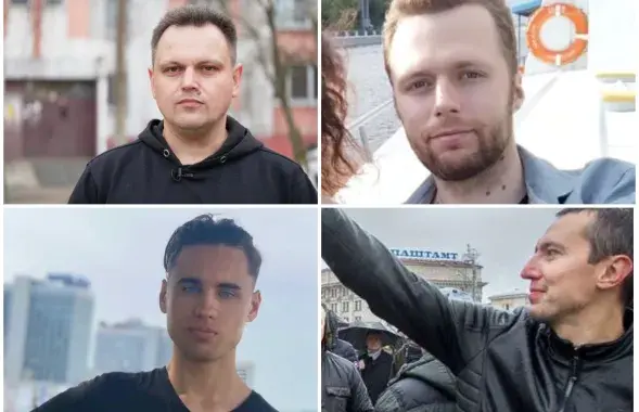 Новые политзаключенные в Беларуси, среди них &mdash; Егор Дудников (слева снизу) / pen-centre.by​