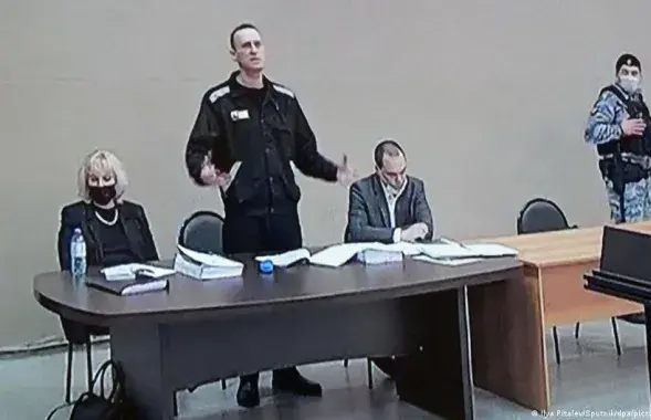 Аляксей Навальны ў судзе / Фота Ілля Піталеў