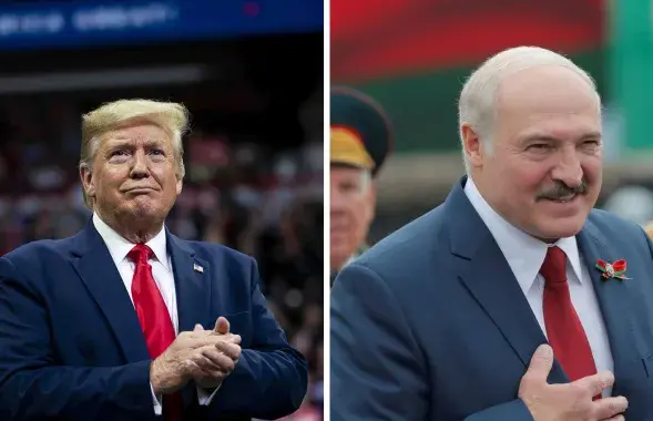 Дональд Трамп і Аляксандр Лукашэнка