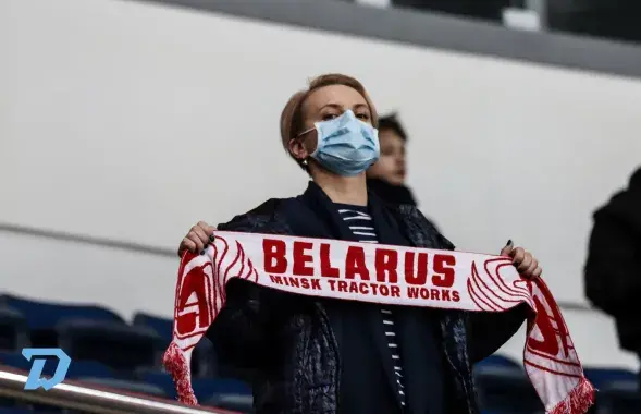 На трибуне &quot;Минск-Арены&quot; / hcdinamo.by​