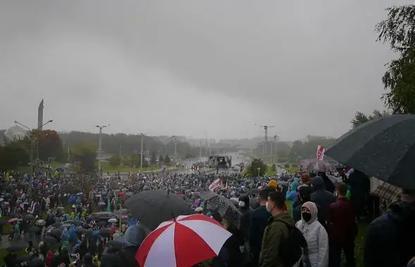 Акция протеста в Минске, 11 октября 2020-го / Еврорадио​