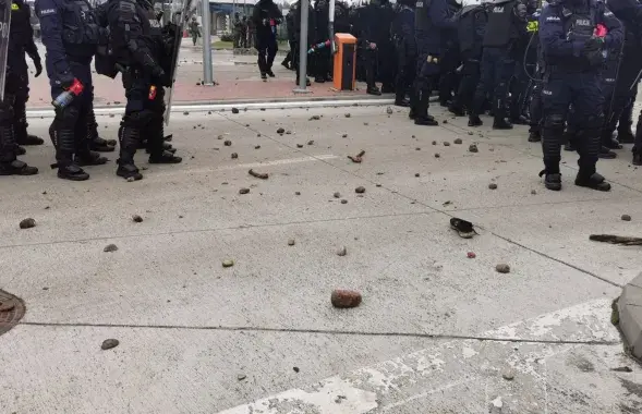 Польская полиция в Кузнице / twitter.com/PolskaPolicja​