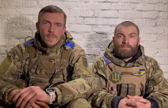 Командир полка "Азов", Герой Украины подполковник Денис Прокопенко и майор Сергей Волына / t.me/polkazov