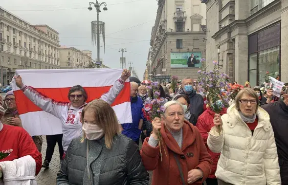 Марш пенсионеров в Минске 12 октября / Еврорадио​