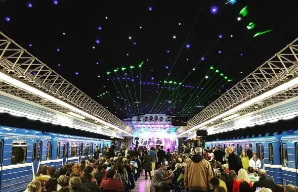 Начны фэст у мінскім метро​ /&nbsp;instagram.com/arsenvaskanian&nbsp;&nbsp;
