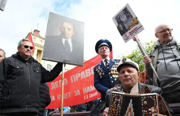 Ветэраны вайны падчас параду 9 траўня / Еўрарадыё