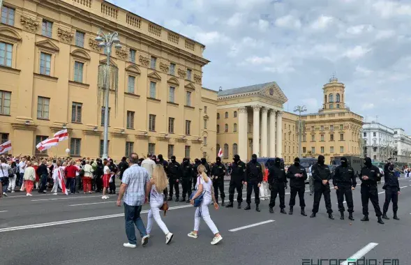 Праспект Незалежнасці перакрыты / Еўрарадыё​