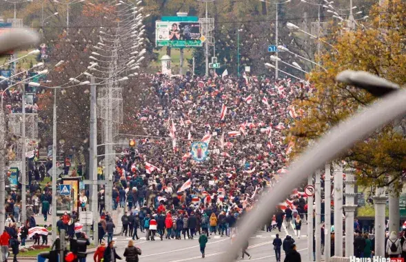 Марш "Народны ультыматум" у Мінску 25 кастрычніка 2020 года / "Наша Ніва"