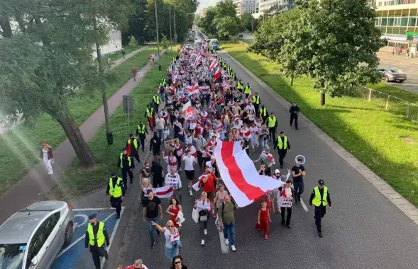 Акцыя прысвечана трэцяй гадавіне прэзідэнцкіх выбараў у Беларусі / Еўрарадыё