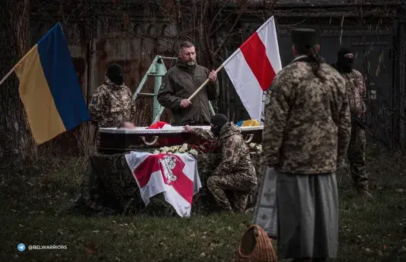 Развітанне з байцом / тг-канал палка Каліноўскага
