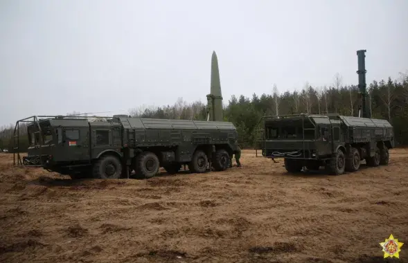 Комплекс "Іскандэр-М", які можа быць носьбітам ядзернай зброі / Міністэрства абароны РБ