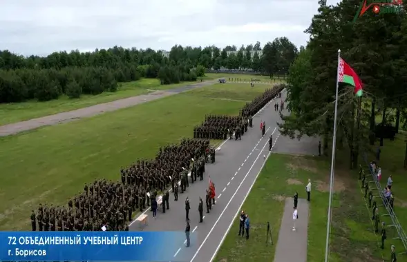 Прысяга салдат у Беларусі падчас эпідэміі каранавіруса&nbsp;/ ВоенТВ