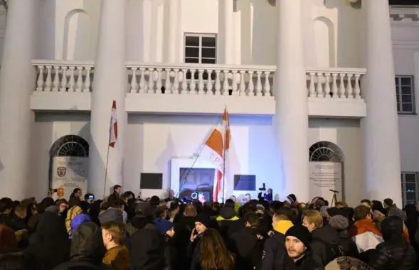 Пікет у цэнтры Мінска / Раман Пратасевіч, Еўрарадыё​