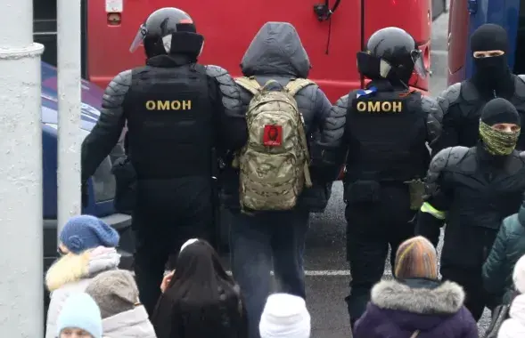 Затрыманне ўдзельніка акцыі / Reuters​