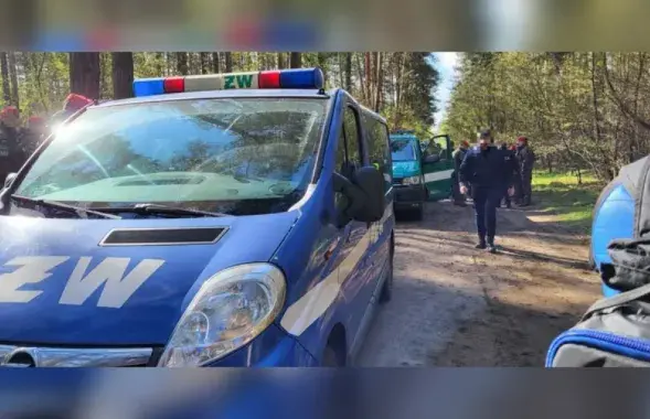 На месте находки обломков ракеты / RMF FM
