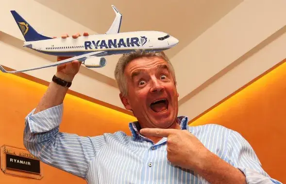 Гендырэктар Ryanair Майкл О&#39;Ліры. Фота: Reuters