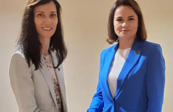 Марыя Габрыэль і Святлана Ціханоўская / twitter.com/GabrielMariya/