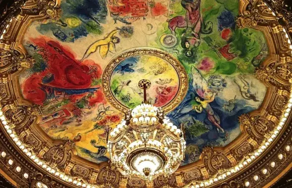 Фрэскі Марка Шагала ў французскай оперы /&nbsp;artchive.ru
