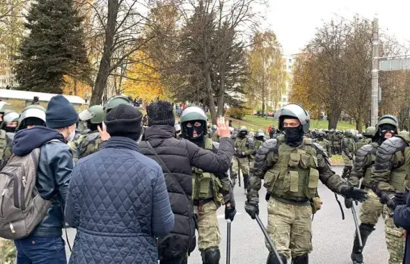 Силовики на улицах Минска / Еврорадио​