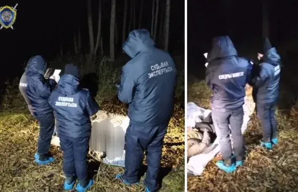 Каля цела мігранта працуюць следчыя