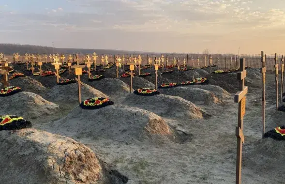 Кладбище ЧВК "Вагнер" на юге России /&nbsp;news.sky.com
