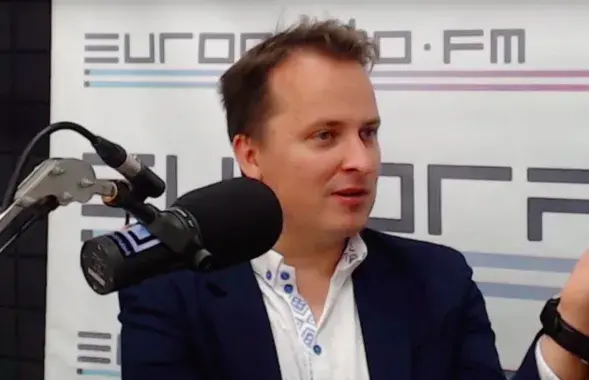 Франак Вечёрко в студии Еврорадио