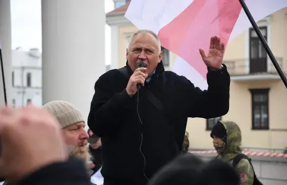 Николай Статкевич на митинге / Еврорадио