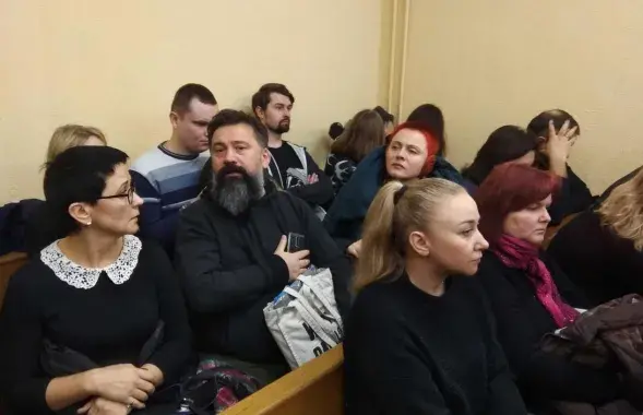 Суд удзельнікаў экстазі-вечарынкі. У зале паседжання.Фота: Марыя Вайтовіч​