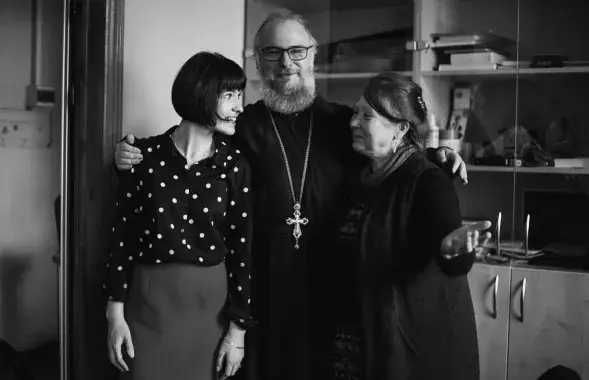 Таццяна Кузняцова (злева) разам з айцом Сяргеем Лепіным&nbsp;/ З архіва Таццяны Кузняцовай