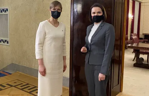 Керсці Кальюлайд і Святлана Ціханоўская / @tsikhanouskaya