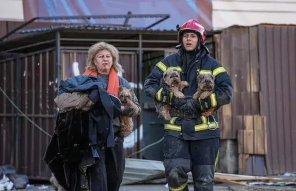 Напярэдадні ўкраінскія гарады падвергнуліся масіраванаму ракетнаму абстрэлу /&nbsp;@dsns_telegram
