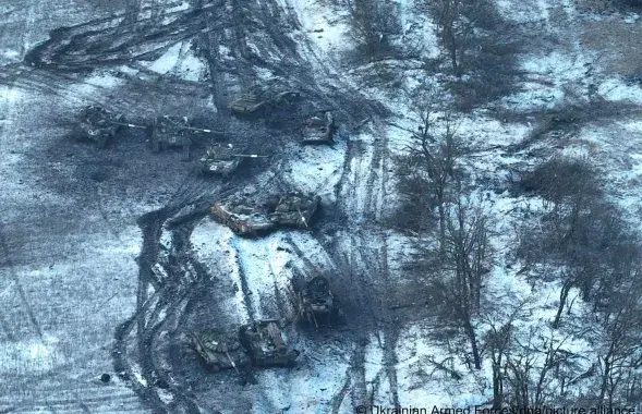 Разбітая расійская тэхніка пад Углядарам / УСУ
