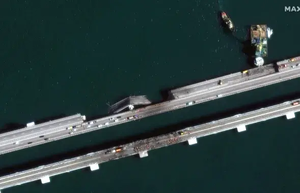 Крымскі мост /&nbsp;twitter.com/Maxar
