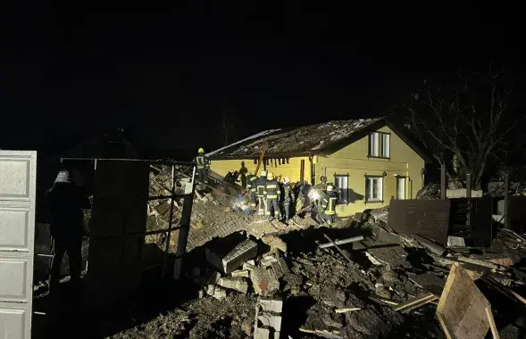 Во время обстрела Харьковской области одна из ракет попала в частный дом /&nbsp;@synegubov
