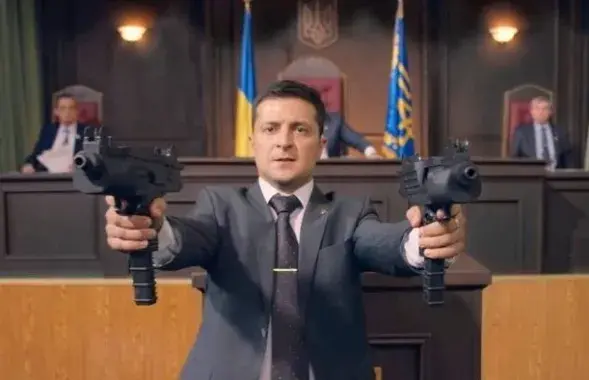 Президент Голобородько в парламенте, кадр из сериала​