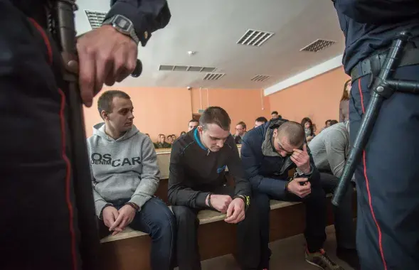 Пацярпелыя па &quot;справе палкі і ягадзіц&quot;. Фота: Еўрарадыё